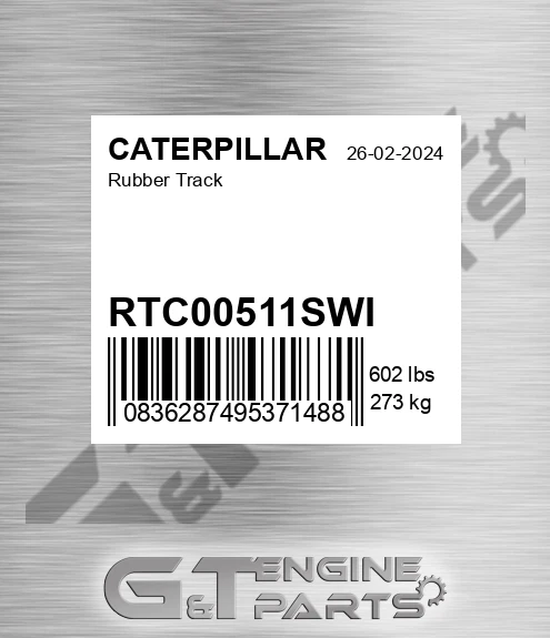 RTC00511SWI Rubber Track