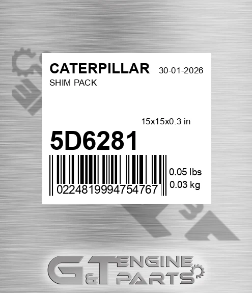 5D-6281 Shim Pack