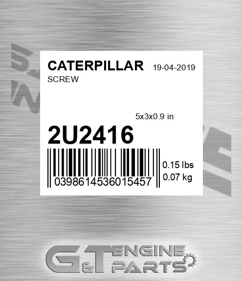 2U-2416 Screw for CATERPILLAR