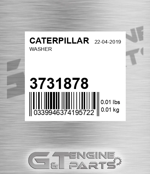 373-1878 Washer for CATERPILLAR