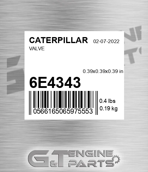 6E4343 Valve