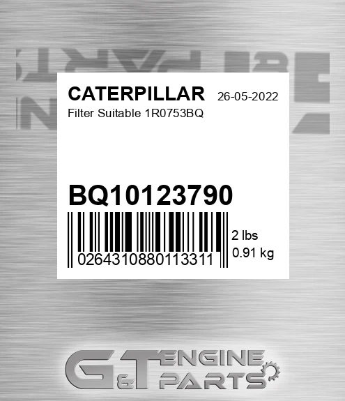 BQ10123790 Filter Suitable 1r0753bq for CATERPILLAR