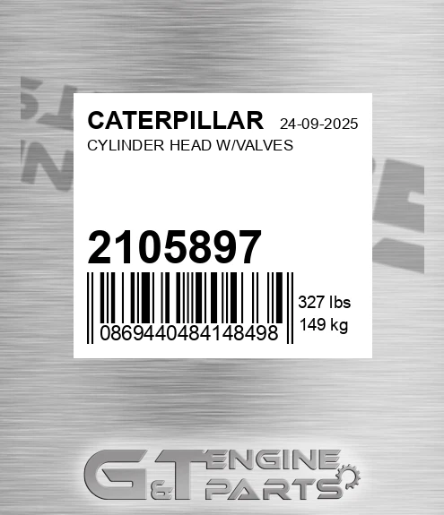 2105897 Cylinder Head W/valves