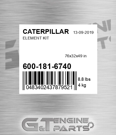 600-181-6740 Element Kit for CATERPILLAR