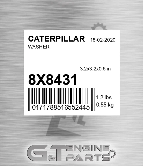 8X8431 Washer for CATERPILLAR