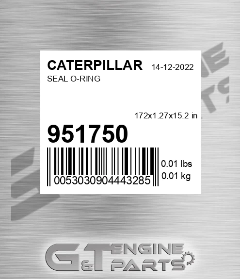 951750 Seal O-ring
