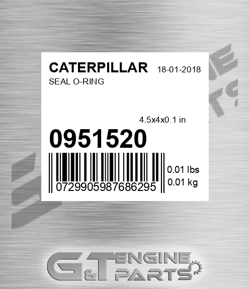 095-1520 Seal O-ring for CATERPILLAR