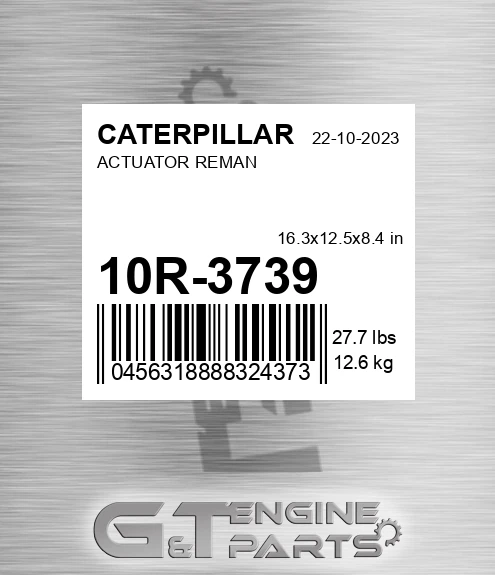 10R-3739 Actuator Reman for CATERPILLAR