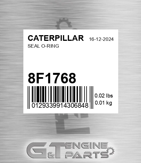 8F-1768 Seal O-ring