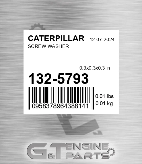 132-5793 Screw Washer