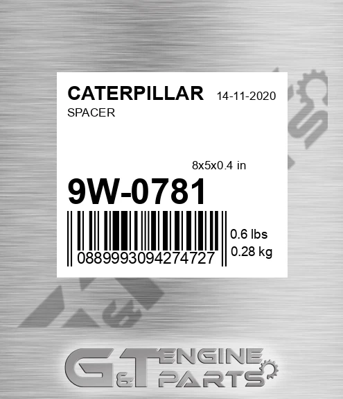 9W0781 Spacer