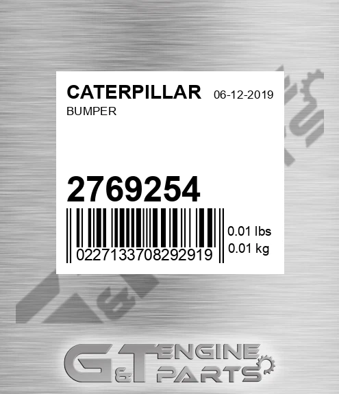2769254 CATERPILLAR Bumper