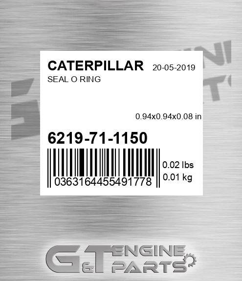 6219-71-1150 Seal O Ring