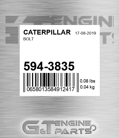 594-3835 Bolt