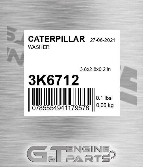 3K6712 Washer for CATERPILLAR