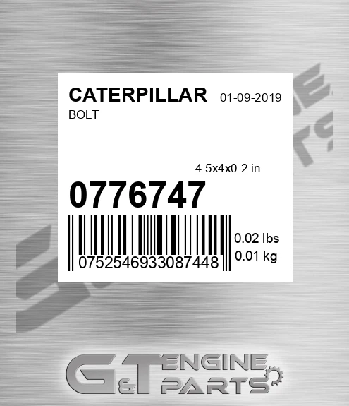 077-6747 Bolt