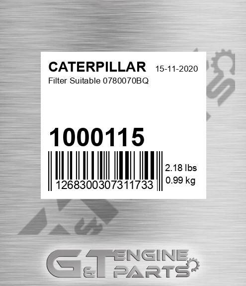 1000115 Filter Suitable 0780070bq