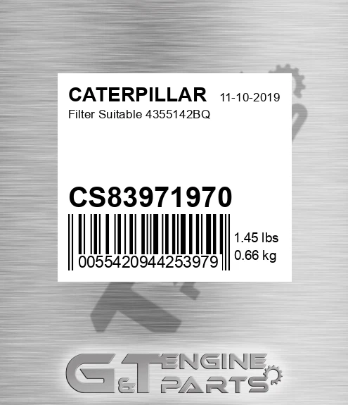 CS83971970 Filter Suitable 4355142bq