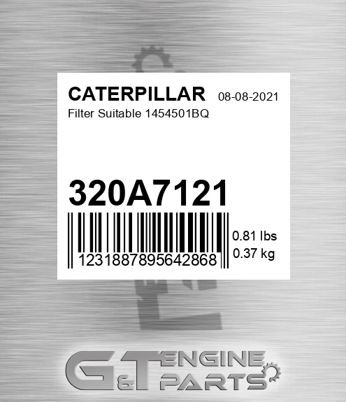 320A7121 Filter Suitable 1454501bq