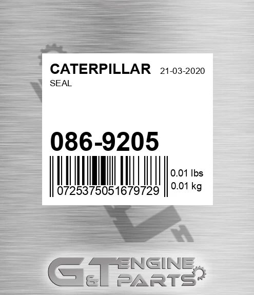 086-9205 Seal for CATERPILLAR