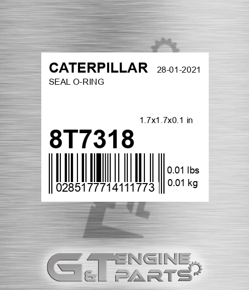 8T-7318 Seal O-ring for CATERPILLAR