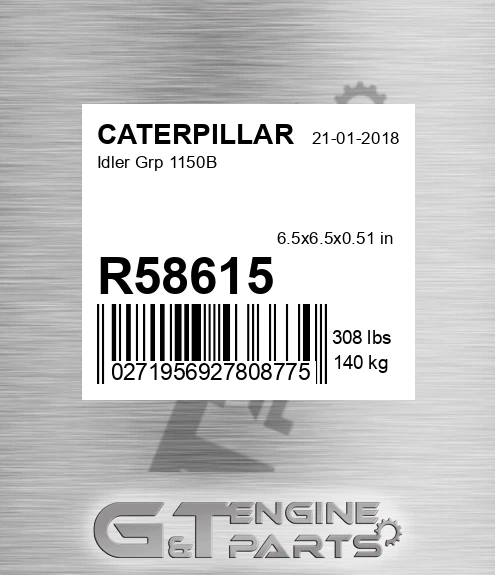 R58615 Idler Grp 1150b