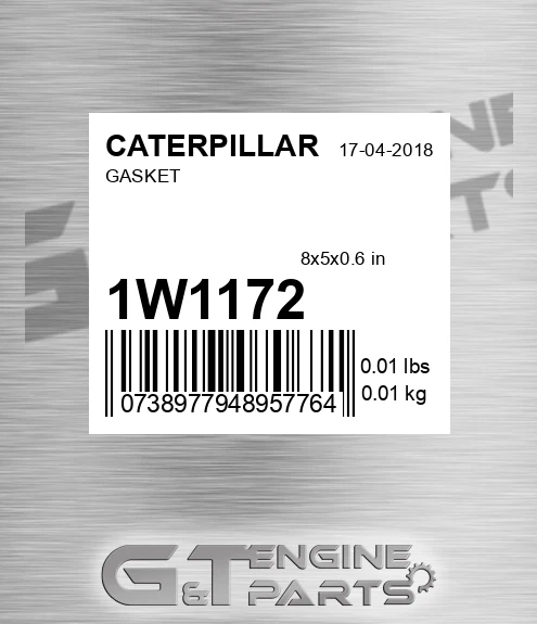 1W-1172 Gasket for CATERPILLAR