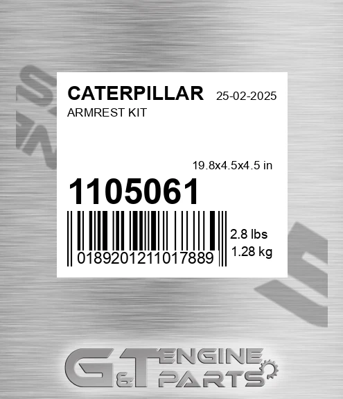 110-5061 Armrest Kit for CATERPILLAR
