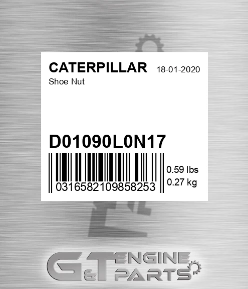 D01090L0N17 Shoe Nut