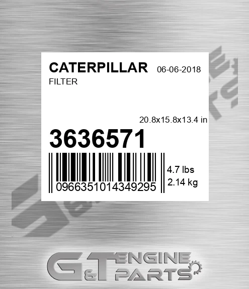 3636571 Filter for CATERPILLAR