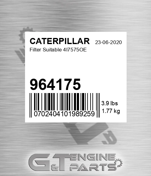 964175 Filter Suitable 4i7575oe
