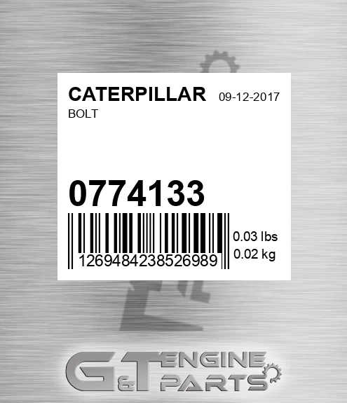 077-4133 Bolt for CATERPILLAR
