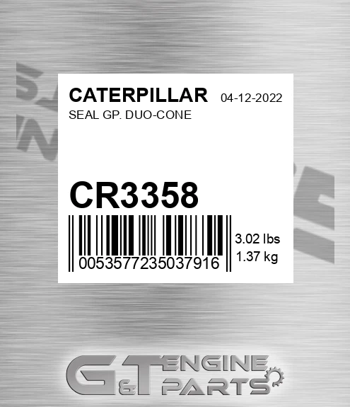 CR3358 Seal Gp. Duo-cone