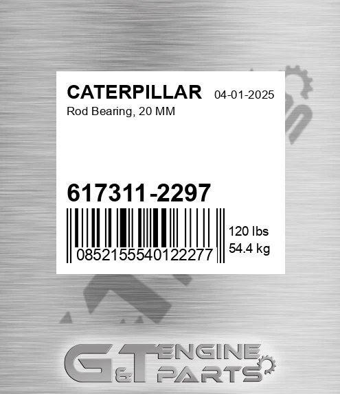 617311-2297 Rod Bearing, 20 Mm