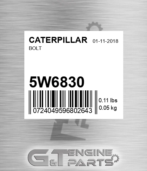 5W-6830 CATERPILLAR Bolt