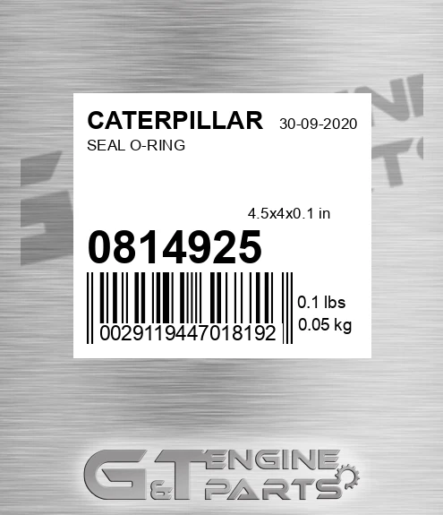 081-4925 Seal O-ring