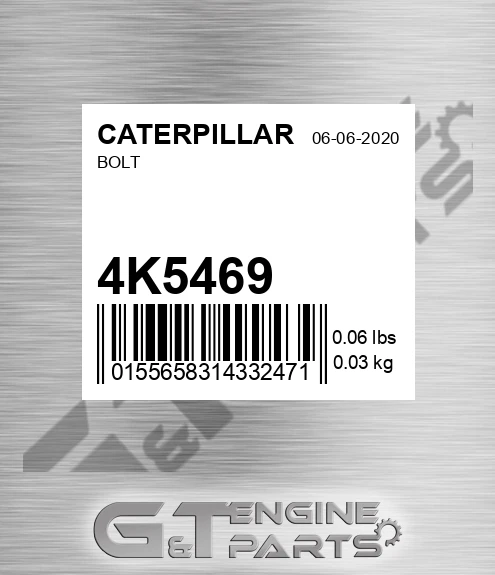 4K-5469 Bolt for CATERPILLAR