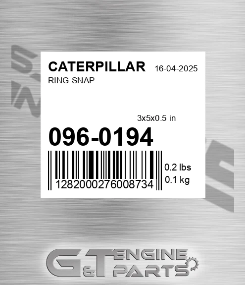 0960194 Ring Snap for CATERPILLAR