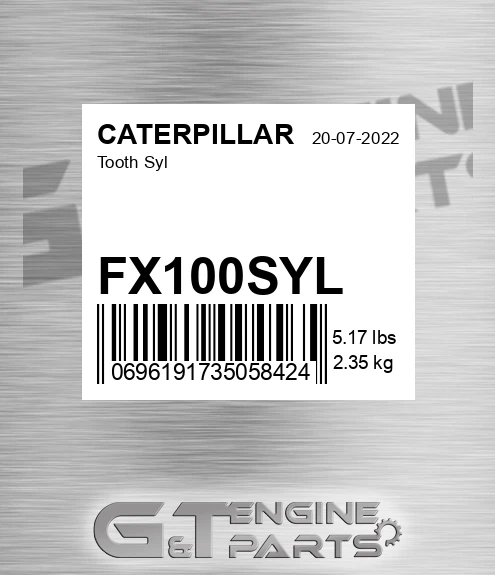FX100SYL Tooth Syl for CATERPILLAR
