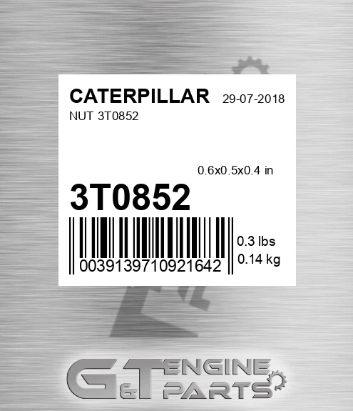 3T0852 Locknut