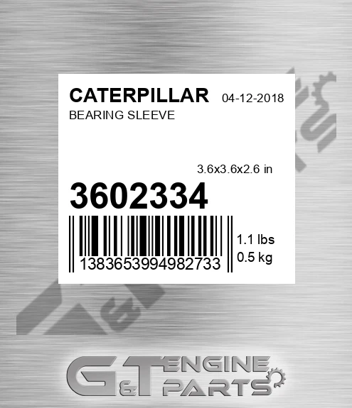 3602334 Bearing Sleeve for CATERPILLAR