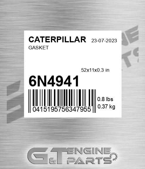 6N-4941 Gasket for CATERPILLAR