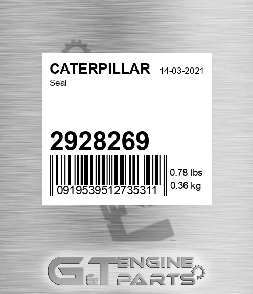 2928269 CATERPILLAR Seal