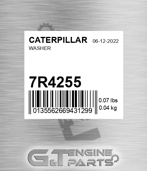 7R-4255 Washer for CATERPILLAR