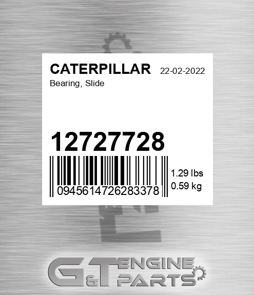12727728 Bearing, Slide