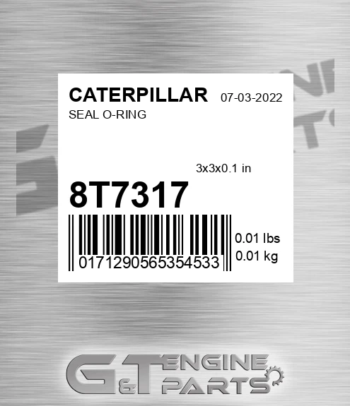 8T-7317 Seal O-ring for CATERPILLAR