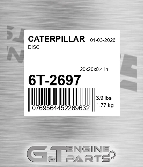 6T-2697 Disc for CATERPILLAR