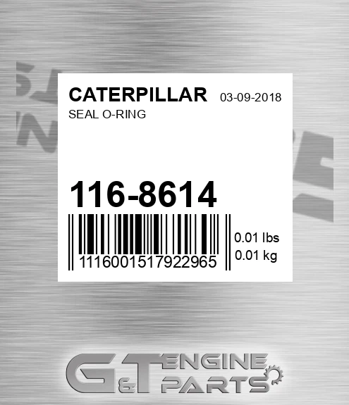116-8614 Seal O-ring for CATERPILLAR