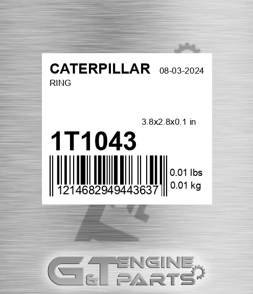 1T-1043 Ring for CATERPILLAR