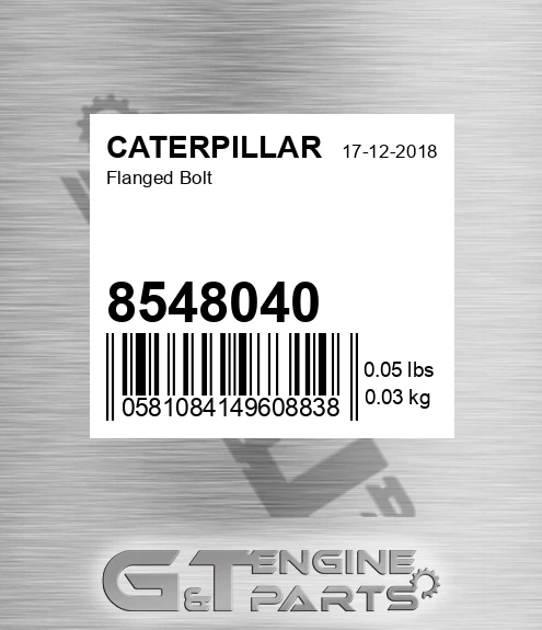 8548040 CATERPILLAR Flanged Bolt